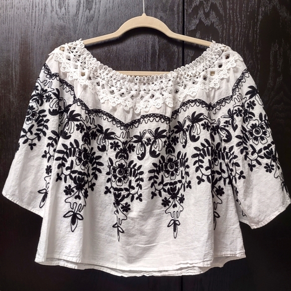 Flying Tomato Mexican cotton top sz M - Picture 1 of 6